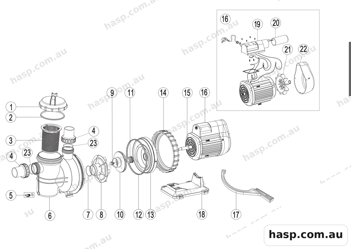 Zodiac TITAN ZTS PUMPS Spare Parts