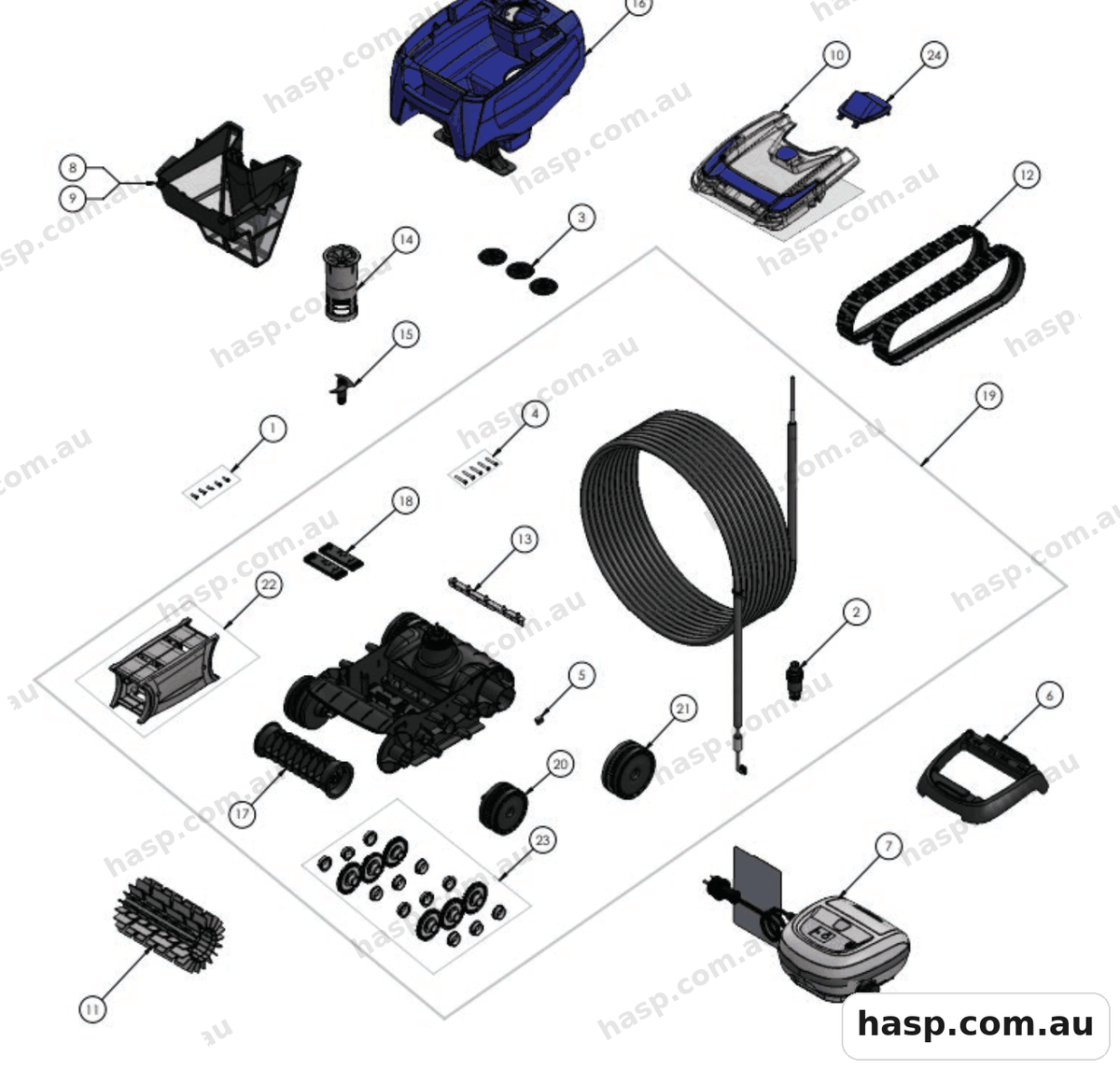 Zodiac TX30 Spare Parts