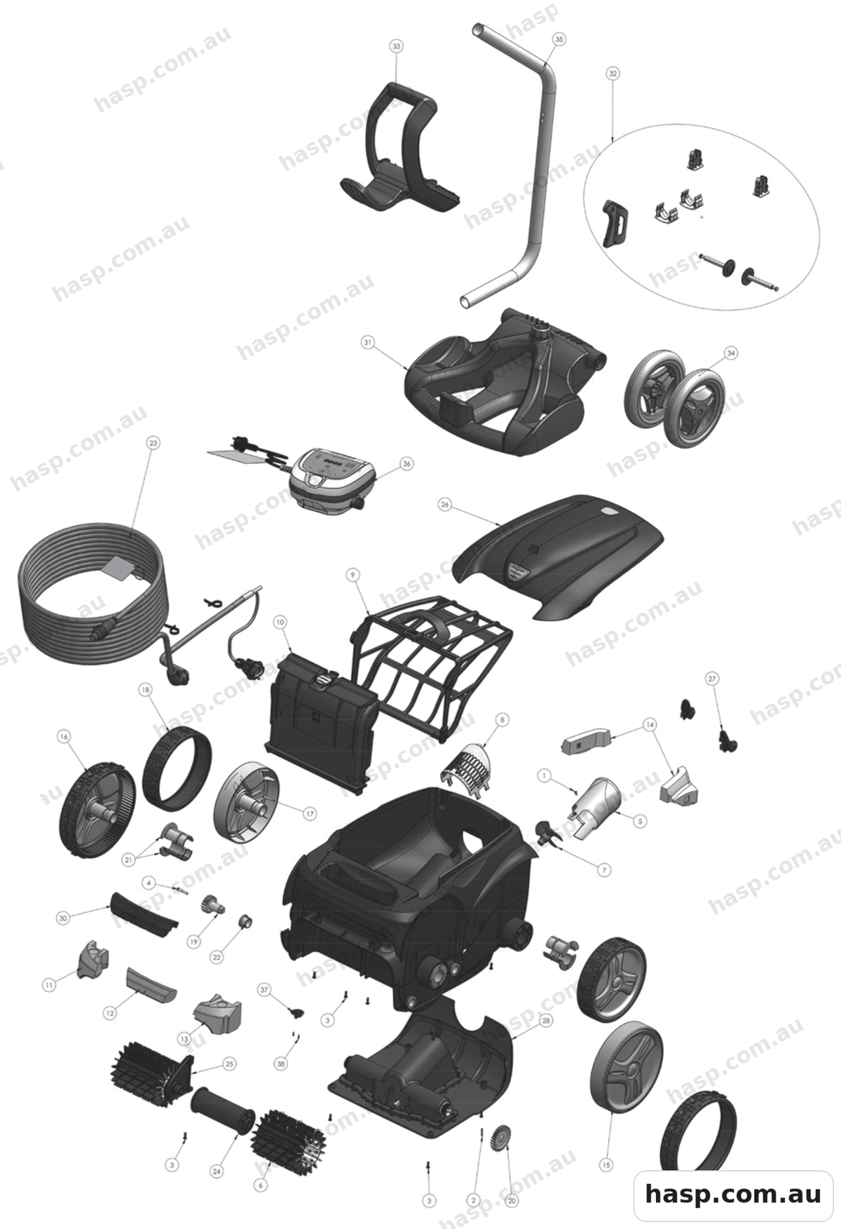 Zodiac V3 Spare Parts