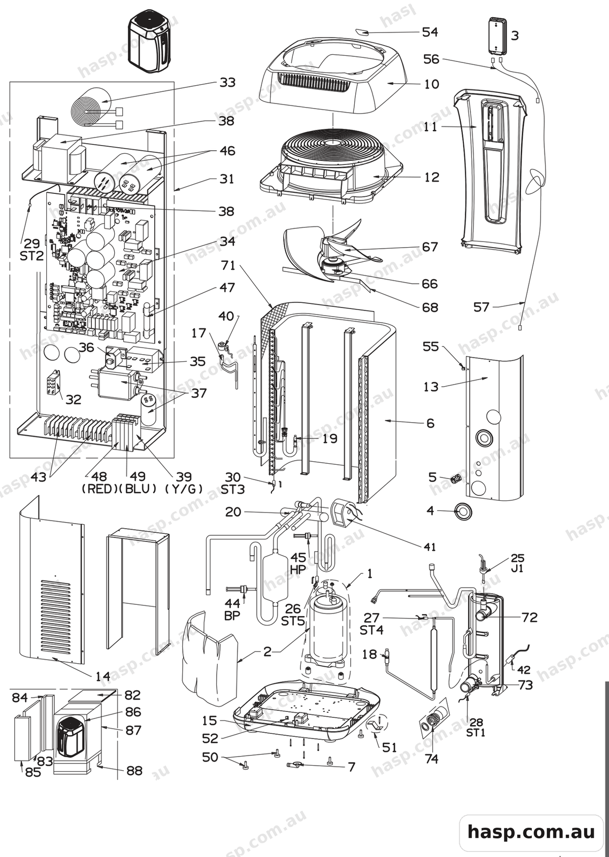 Zodiac ZODIAC ZS500 SERIES Spare Parts